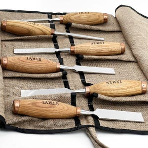 Сarpenter Meißel Set, Werkzeuge für die Herstellung von Holzmöbeln, Flachmeißel, Holz Handwerk Kit, Zimmerei-Werkzeuge, Holzbearbeitung Geschenk, Geschenk für Ehemann