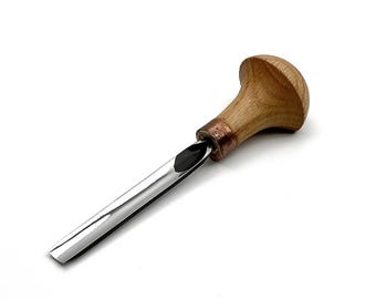 Gubia de palma de acero forjado, cincel para tallar madera, herramienta para tallar, buril, regalo para artesanos