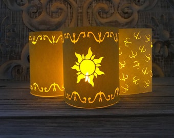 Tangled Lantern | Rapunzel Lantern | Small Paper Lantern Non-Hanging Variety Pack | 4 Inches Tall | SHIPPED UNASSEMBLED