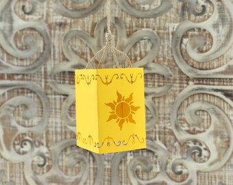 tangled lantern rapunzel lantern small tangled paper etsy