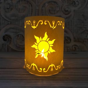 Tangled Lantern | Rapunzel Lantern | Small Tangled Non-Hanging Paper Lantern | 4 Inches Tall |SHIPPED UNASSEMBLED