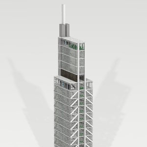 Designed with original Lego parts. Building COMCAST TECHNOLOGY CENTER. Philadelphia. United States Big Size !!!