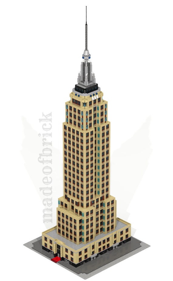 Custom Lego Building Empire State Building New York Usa Etsy