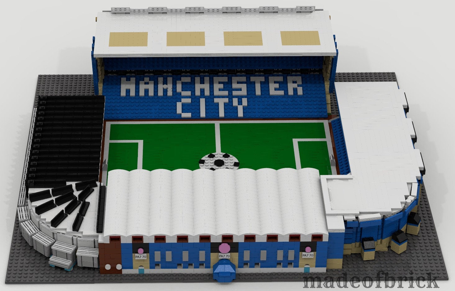 Designed With Original Lego Parts. Building MAINE ROAD STADIUM. Manchester City Football Club. Premier. Old Stadium. Champions League Etsy UK