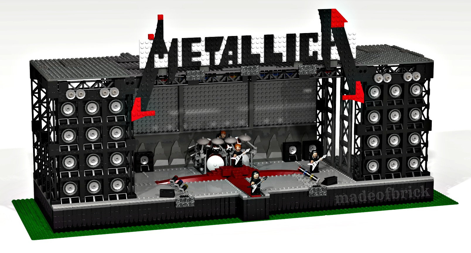 Designed With Original Lego Parts. Building ROCK CONCERT STAGE
