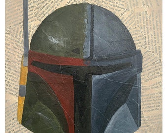Stat Wars Print Boba Fett - Mandalorian