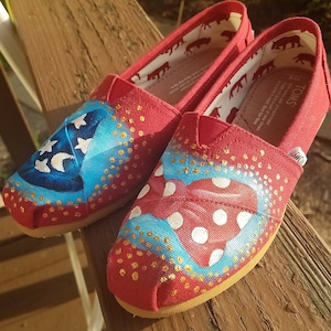 Custom Toms Disney Acrylic Painting