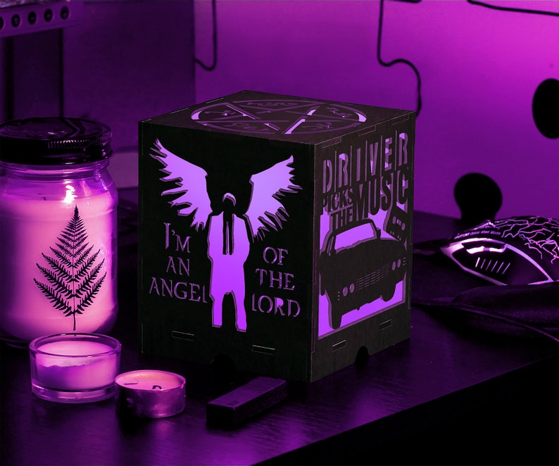 Tv Show Supernatural Supernatural Room Decor Electric Night Etsy