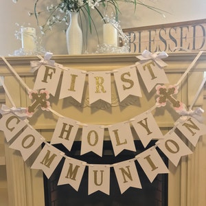 First Holy Communion Decorations, First Communion Banner, Holy Communion Banner, Communion Sign, Girl First Holy Communion , Communion Boy