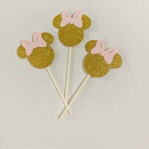 Minnie Mouse Cupcake Toppers, Oh Twodles Birthday, Minnie Mouse Birthday Decorations, Minnie 1st Birthda,y Girl 1st Birthday Cupcake Topper