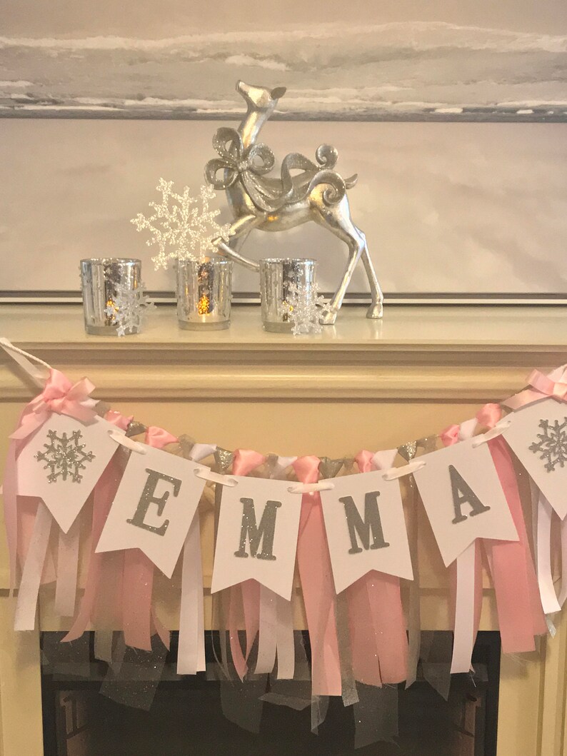 Snowflake Birthday Party Decorations Winter Wonderland Etsy