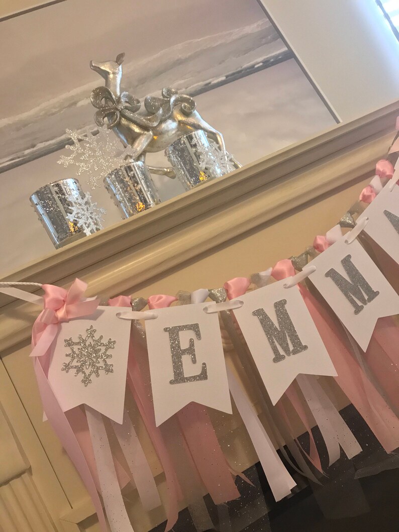 Snowflake Birthday Party Decorations Winter Wonderland Etsy