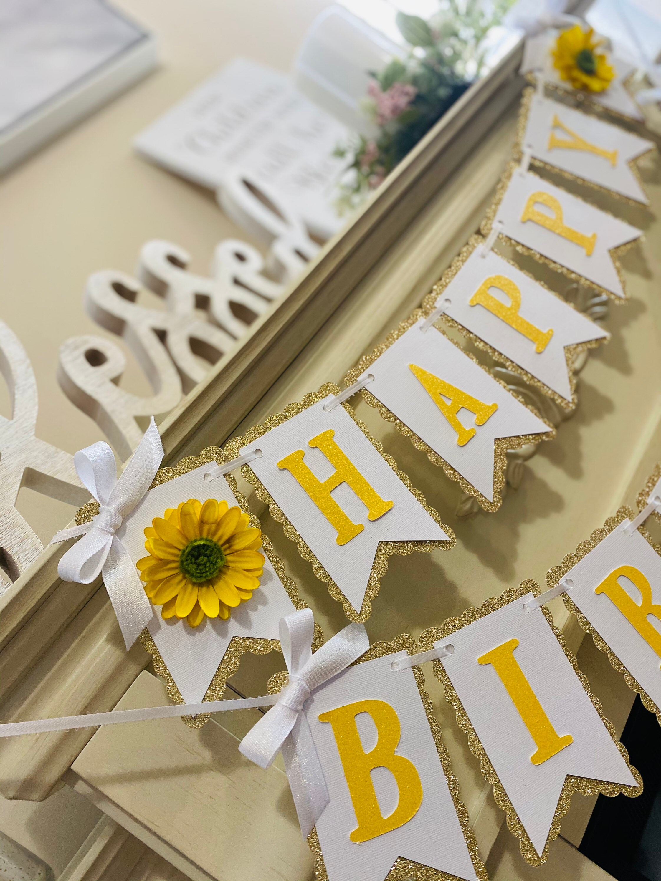 Sunflower Party Decorations Sunflower Garland Banners Sunflower Party  Streamer Summer Sun Flower Hanging Decorations For Baptism Birthday Wedding  Party Supplies - Temu