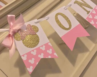 Minnie Mouse Birthday decorations, Minnie Mouse High Chair Banner, Minnie Mouse Oh twodles , Oh Twodles Birthday , Oh Twodles Banner
