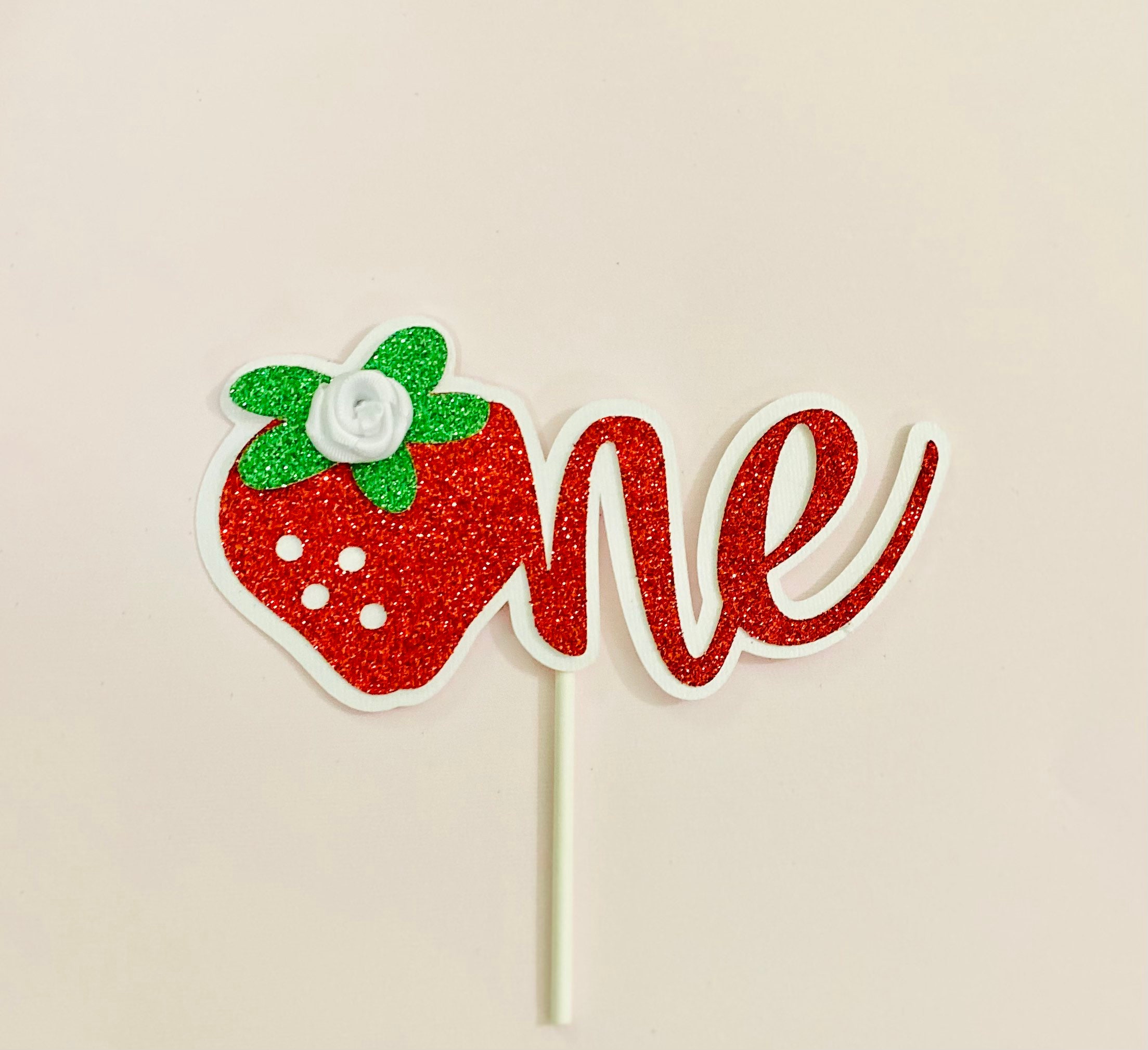 Strawberry Cake Topper Berry Sweet Cake Topper Strawberry Etsy