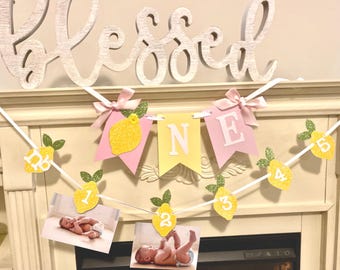 Lemonade First Birthday : Lemon High Chair Decoration