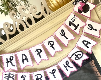 Minnie Mouse Birthday Banner: Oh Twodles Party Decorations