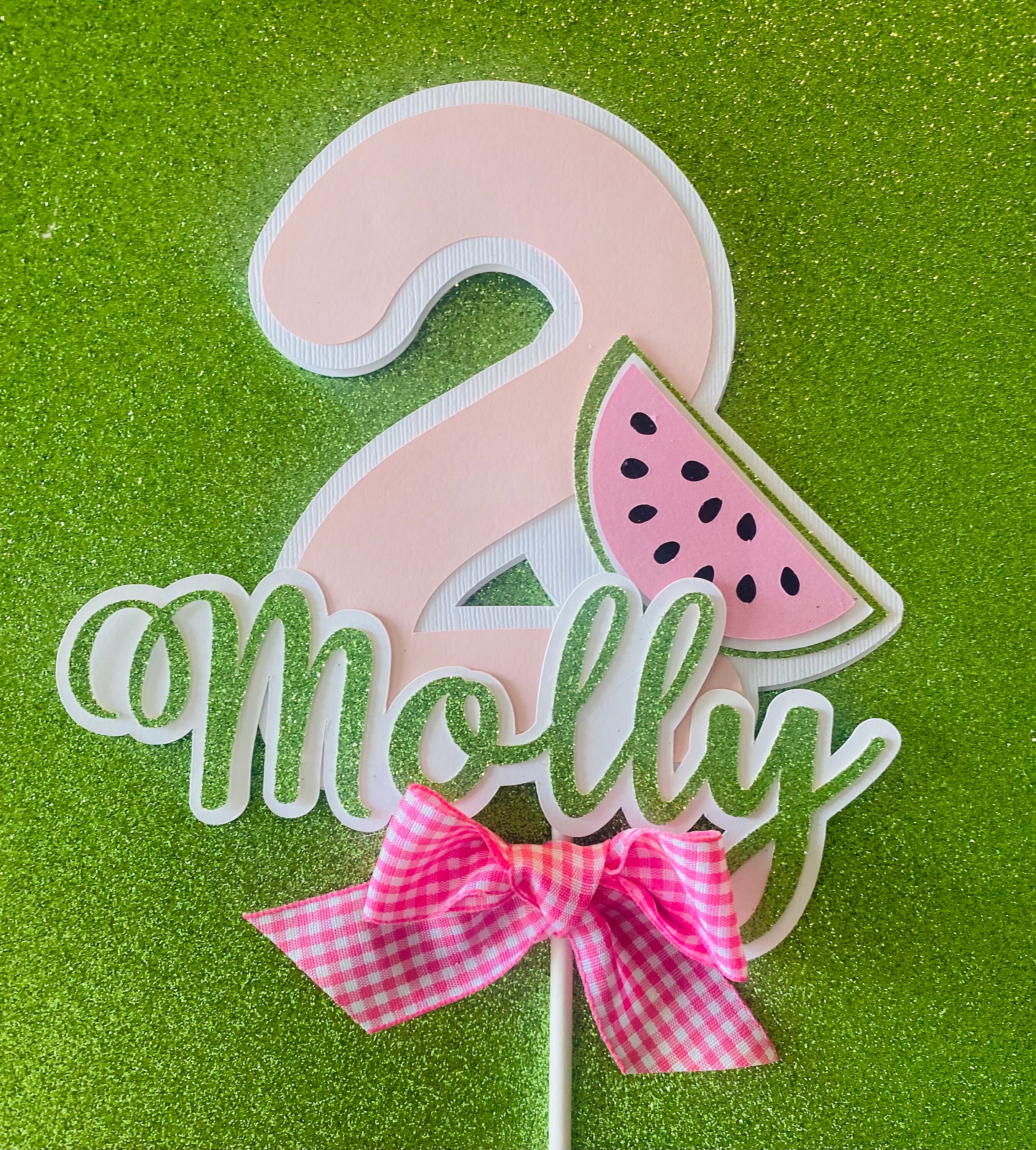 Topper Meilon One in a Melon Cake Topper,watermelon Birthday , One in a Melon Cake ...