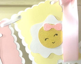 Farm Egg Banner, Barn Egg Party Decor, Farm Theme Birthday Decorations