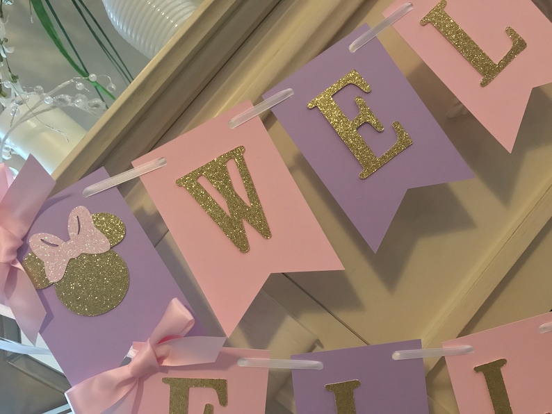 Minnie Mouse Baby Shower Minnie Mouse Baby Shower Decorations,Pink and Gold Minnie Mouse