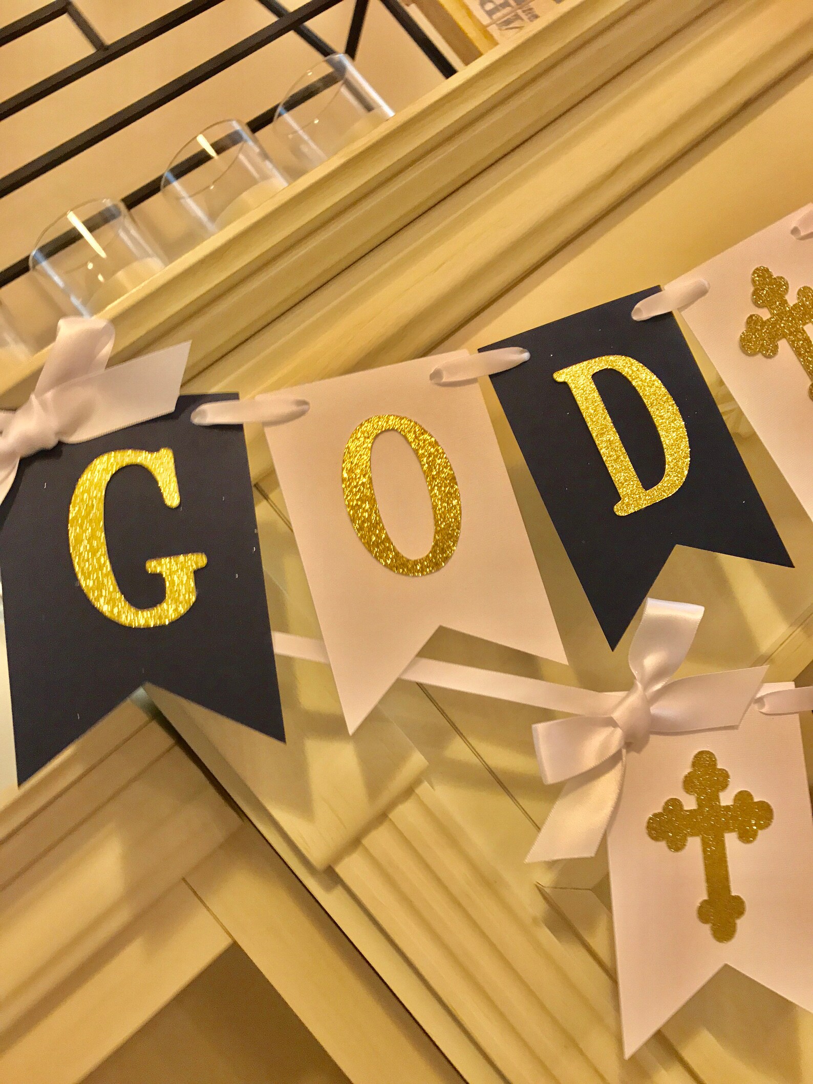 Baptism Banner /baptism Decorations / God Bless Banner/baptism Etsy