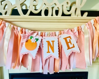 Banner de trona Little Cutie: Decoración para el primer cumpleaños de Clementine