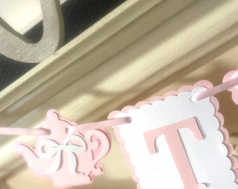 Tea Party Decorations , Princess 2nd Birthday, Tea For Two Banner