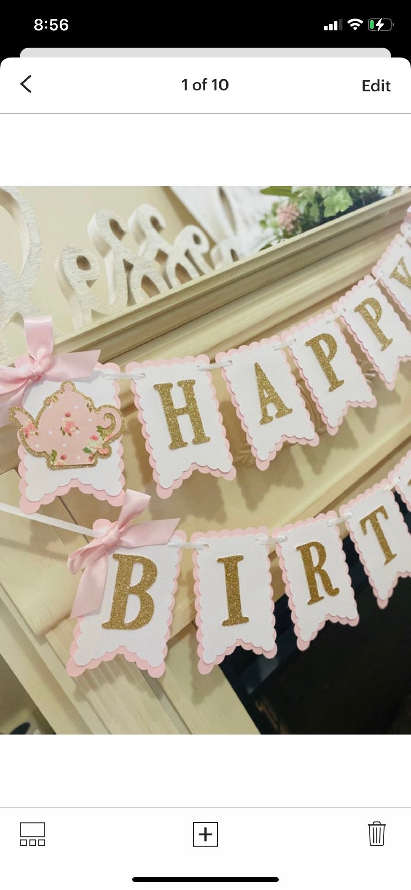 Teapot Cake Topper Tea Party Cake Topper Lets Partea Tea Etsy