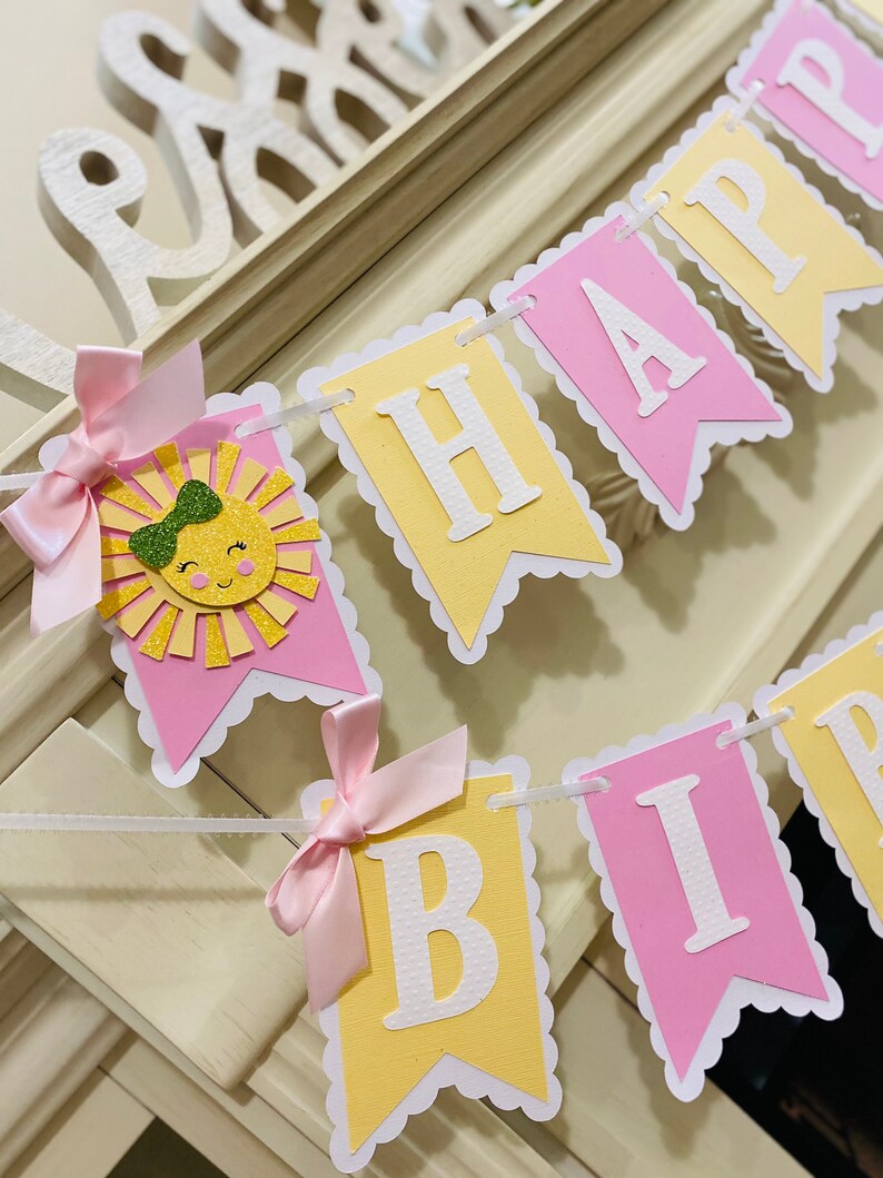 You Are My Sunshine Birthday Banner sunshine Happy Birthday Etsy