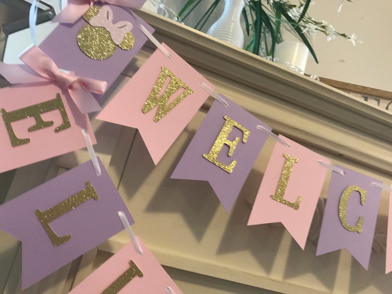 Minnie Mouse Baby Shower Minnie Mouse Baby Shower Decorations,Pink and Gold Minnie Mouse