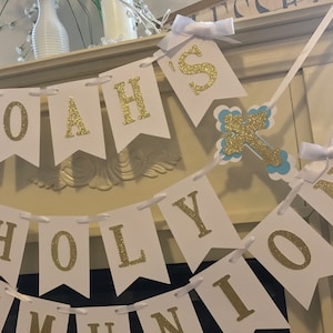 First Communion Banner, First Holy Communion Decorations, First Communion Banner, Communion Banner