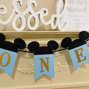 Mickey Mouse High Chair Banner, Mickey Mouse First Birthday , Oh Twodles, Mickey Birthday Decorations, Oh Twodles Banner ,Boy 1st Birthday