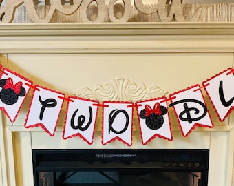 Minnie Mouse Oh Twodles Banner, Minnie Mouse Birthday Decorations,Oh Twodles BIrthday , Minnie Mouse Party Decor, Oh Twodles Decorations