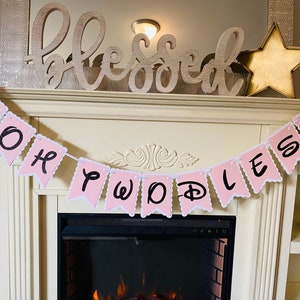 Minnie Mouse Oh Twodles Banner: 2nd Birthday Party Decor