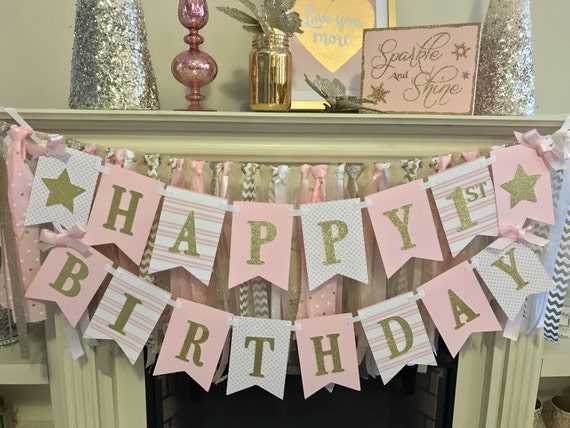 Baby Girl 1st Birthday Decorations Set – ReignDrop