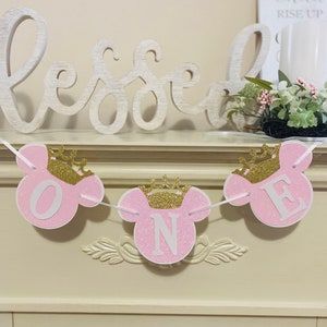 Minnie Mouse Birthday Decorations ,Minnie Mouse Monthly Photo Banner, Minnie Mouse High Chair Banner, Girl First Birthday, Oh Twodles Banner image 4