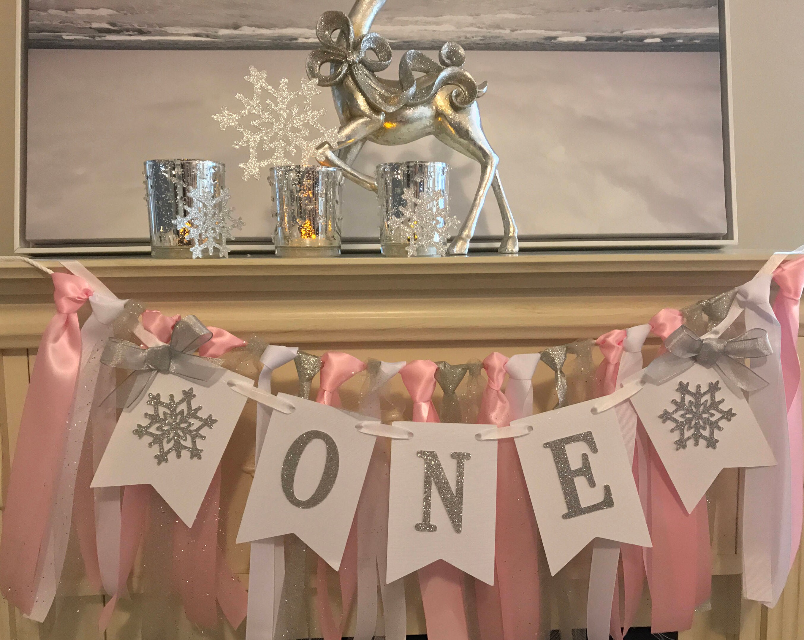 Winter Onederland Banner. Winter Wonderland Banner. Winter | Etsy