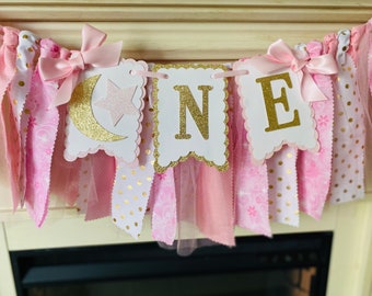 Twinkle Twinkle Little Star Banner,Twinkle Twinkle Little Star  Birthday Decorations, Pink and Gold First Birthday , Girl First Birthday