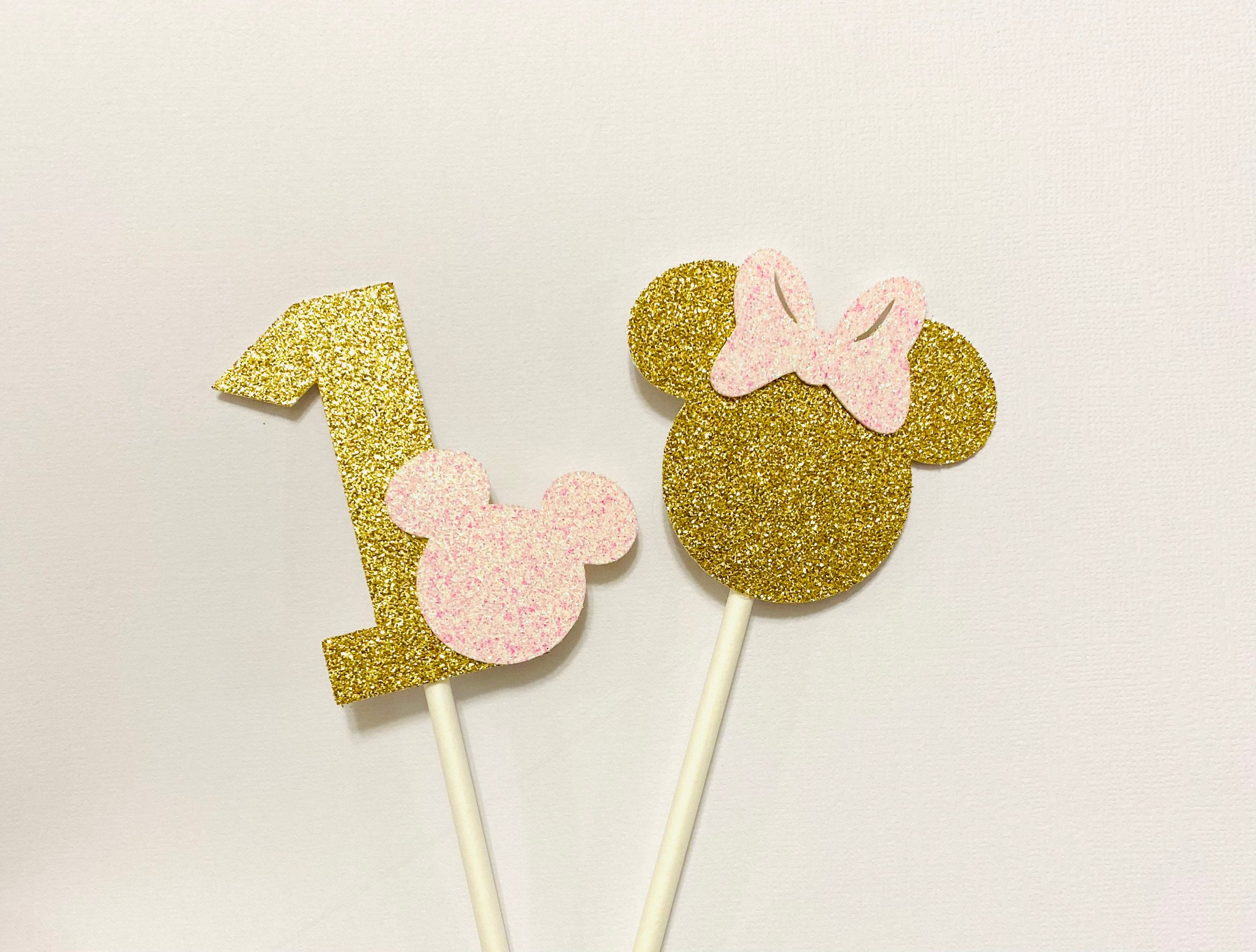 Pink and Gold Minnie Mouse Banner Minnie Mouse Birthday | Etsy
