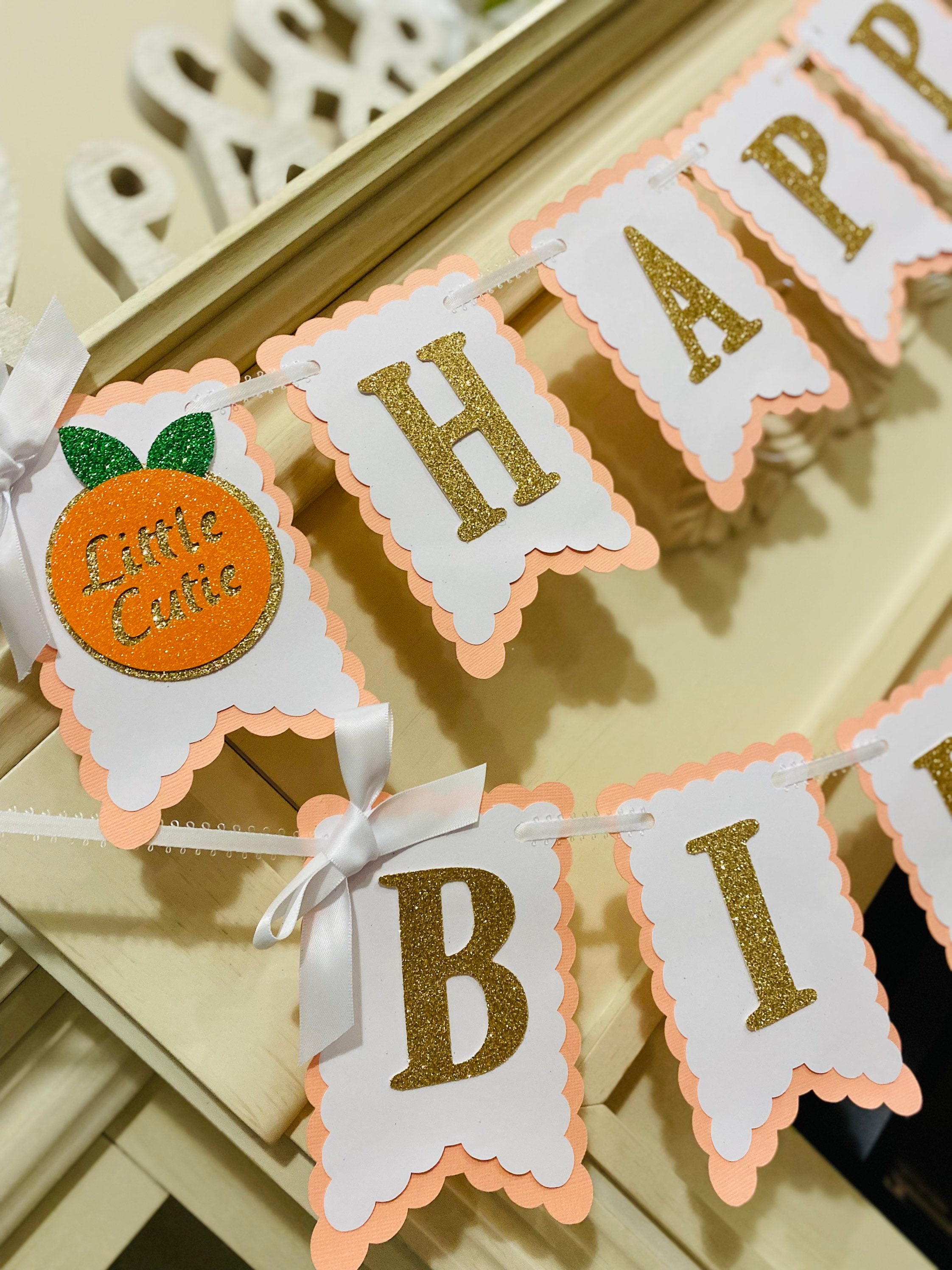 Orange Clementine Fruit Little Cutie Birthday Decorations Etsy
