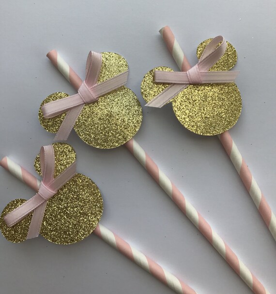 Minnie Mouse 1st Birthday Party Sraws Pink And Gold Minnie Etsy