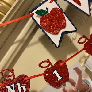 Apple 1st Birthday ,Apple Photo Banner ,Apple High Chair Banner , Apple  of my eye , Apple  Birthday Decorations, Apple Birthday Party ideas