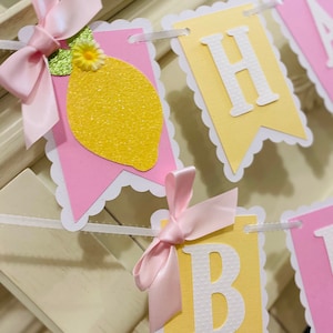 Pink Lemonade First Birthday, Lemonade Birthday Decorations,Lemonade Birthday Banner  , Lemon First Birthday Banner.Girl First Birthday