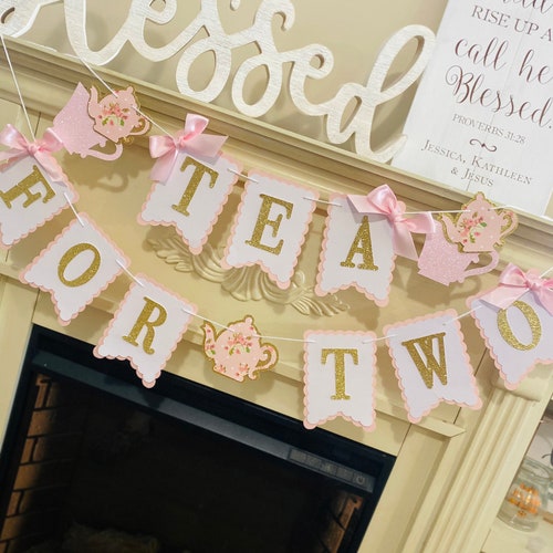 Tea for TWO Birthday Decorations Tea Party 1st Birthday Etsy
