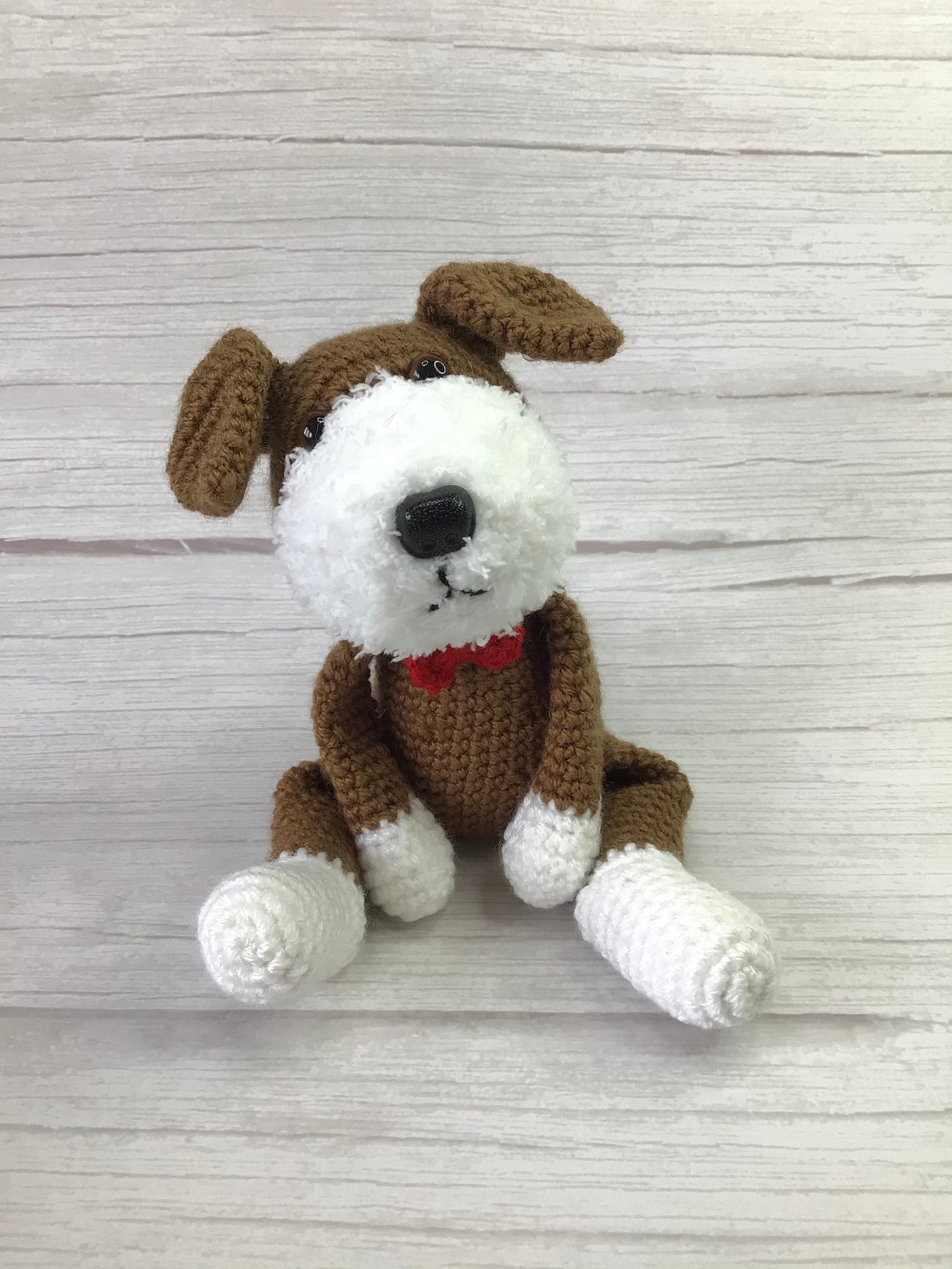 Crocheted dog soft toy amigurumi handmade Etsy