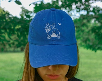 Casquette de baseball brodée Corgi Butt