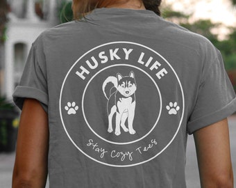 Husky Life Hunde Shirt | Siberian Husky Kurzarm