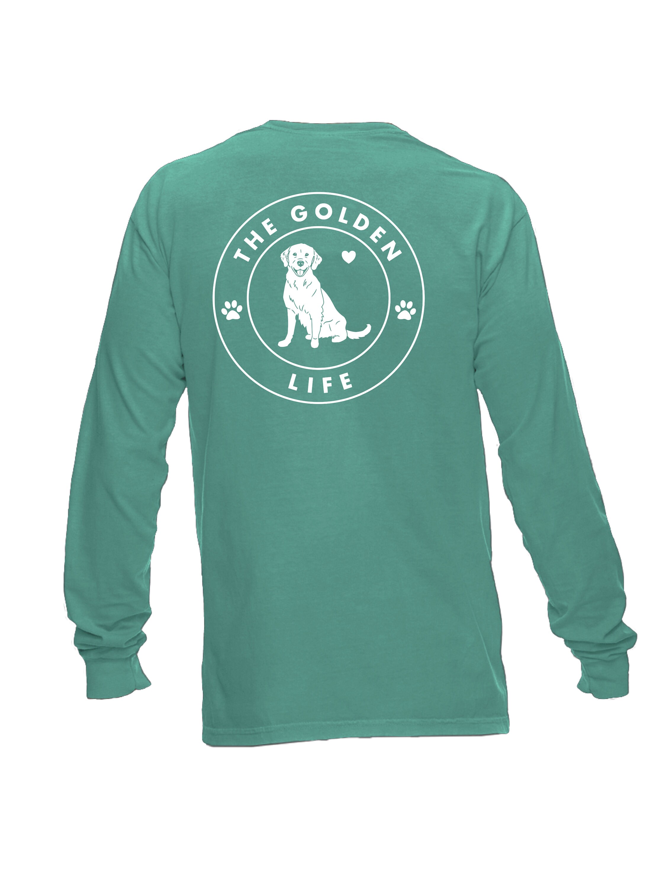 Golden Retriever Shirt The Golden Life Long Sleeve | Etsy