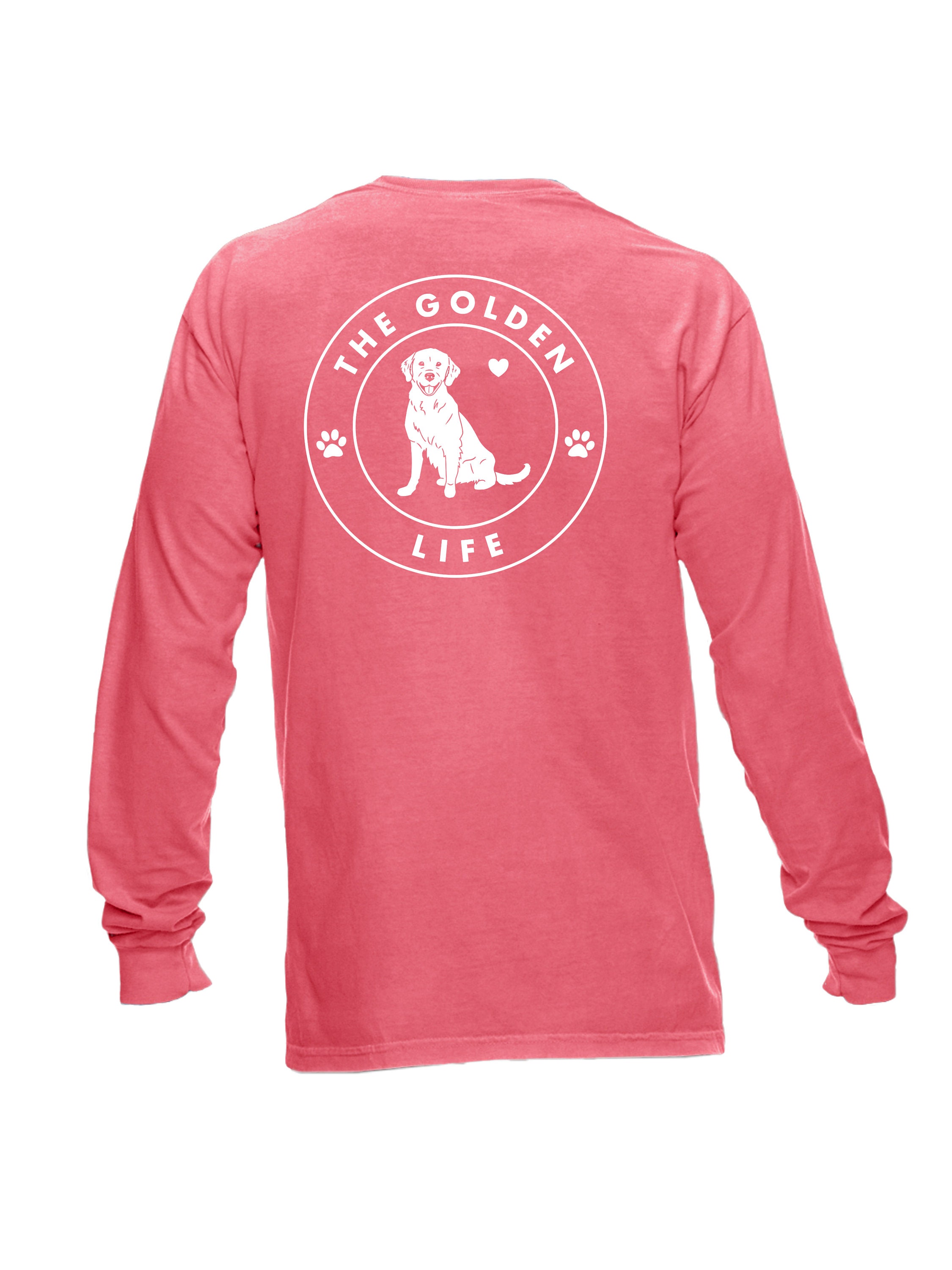Golden Retriever Shirt The Golden Life Long Sleeve | Etsy