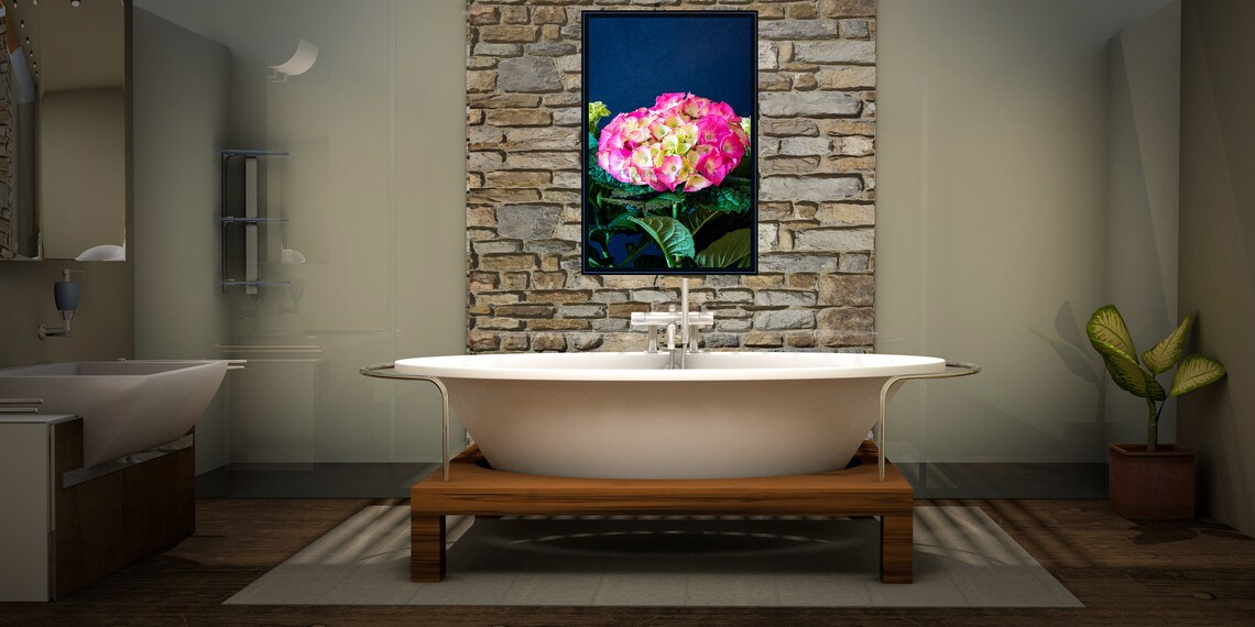 Pink Hydrangea Print Botanical Print Home Decor Wall Art - Etsy